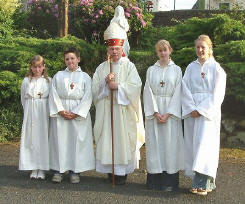 Bishop Taylor and parishioners.