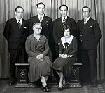 The Reid family from Maybole circa 1930 (seated L to R) Catherine and her daughter, Margaret (standing L to R) Robert, Charles, Henry Jr., James. Click on the photo to view full size.