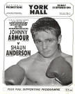 Programme of Shaun's Commonwealth Title Fight. Click here to view full size.
