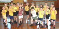 Pupils in different mode as they take part in a fun workout to raise funds for LEPRA, the Leprosy Relief Association
