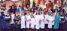 All together for the school nativity play