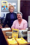 Learning champ: Cathie Barr (right) with Grace Barrie, training supervisor at May-Tag learning centre