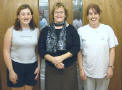 Carol McCahill, Marie Buchanan and Denise McDermott take some time out from exercising