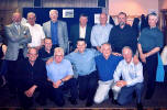 Former Carrick Thistle players at the reunion in the clubhouse at Maybole Memorial Park Bowling Club