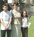 King and Queen Hugh Henderson and Nicole Currie with Mrs Susan Whiteman, chairman of gala week organisers Maybole Communikty association