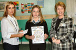 School nurse Sina Currie and Mrs Isabel Johnstone congratulate