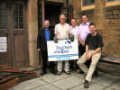 On the right - L. Sikkema from Holland who came to collect the organ from the Old Church 