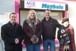 Fr Stephen McGrattan, Gillian Anderson, Steve Wilson and Scott Barrie