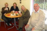 Cathy Jamieson MSP and Sandra Osborne MP host a MacMillan coffee morning in Mayboles Age Concern premises