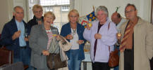 Margaret Davidson 5th from left (second from right) with visitors from Mayboles French twin town Crosne